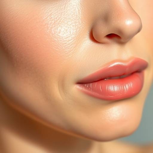 Close-up of a woman's glowing skin, highlighting skincare benefits